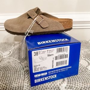 Birkenstock Boston clog, taupe size 38!